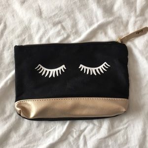 black makeup bag